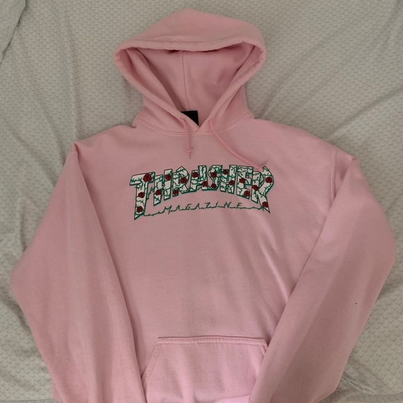 Thrasher Tops - Pink Thrasher Hoodie